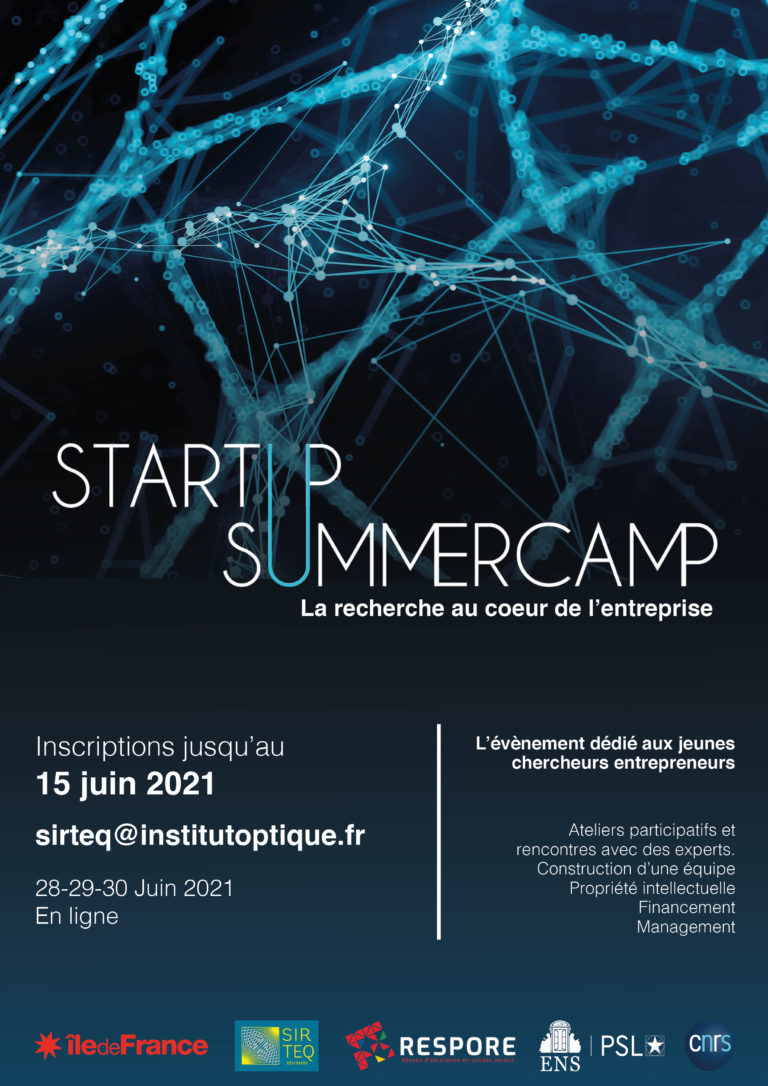 Affiche du startup summercamp